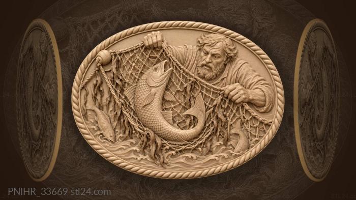 Talking fish inside the lifted mesh 3d STL model