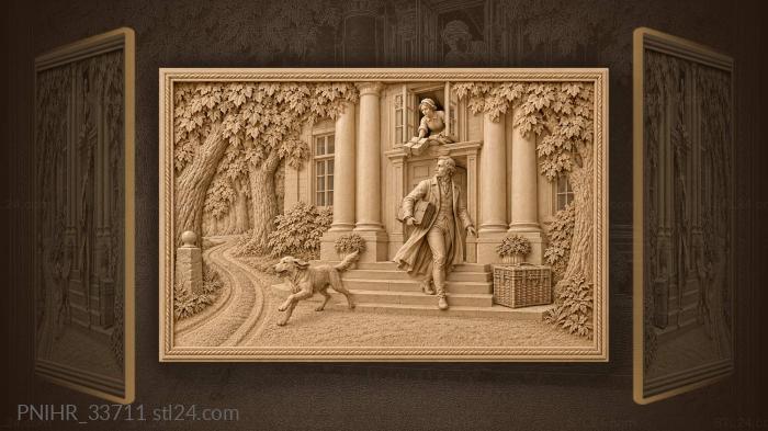 Writer’s retreat old linden trees 3d STL model