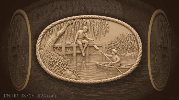 Quiet pond writer lost page 3d STL model
