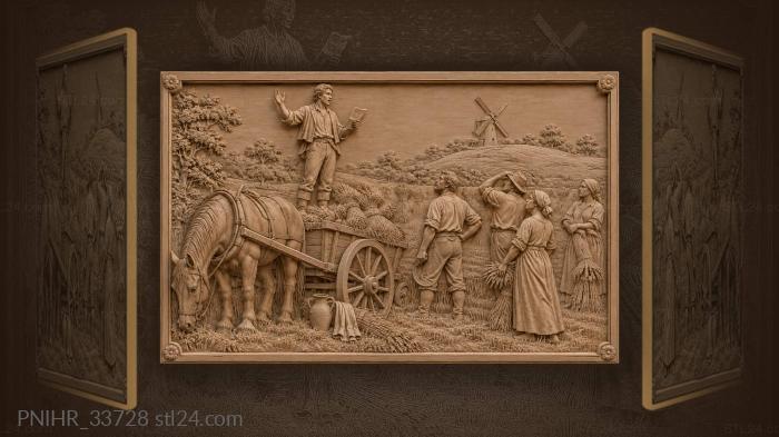 Windmill hill and listening reapers 3d STL model