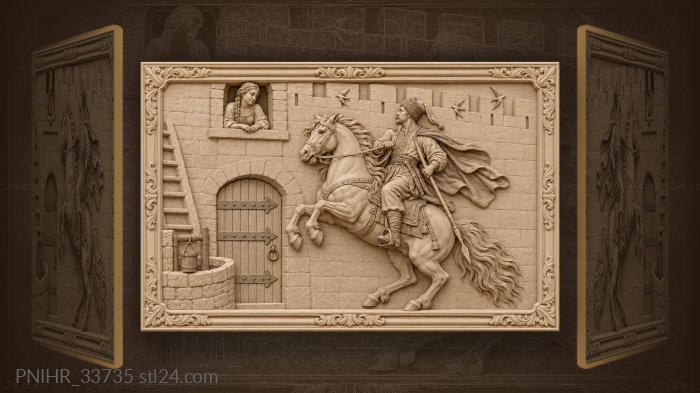 Cossack at the fortress window 3d STL model