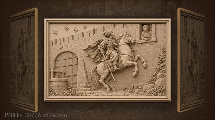 Cossack romance beneath fortress walls 3d STL model