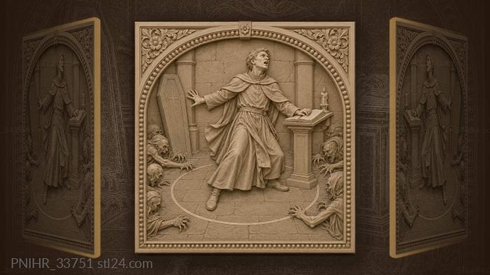 Seminarian’s sermon circle of shadows 3d STL model