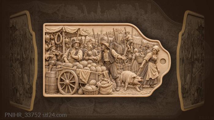Haggler disputes melons above fiddler tune 3d STL model