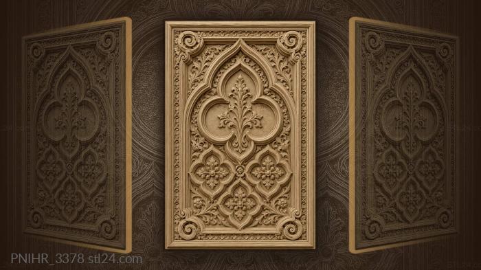 Gothic trefoil floral symmetry design 3d STL model