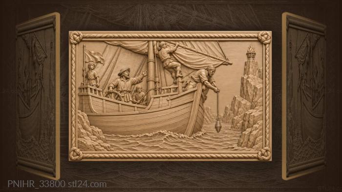 Pilot sounds depth before rocks 3d STL model