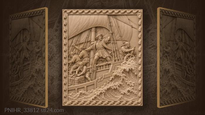 Captain shouting from the shrouds off the cape 3d STL model