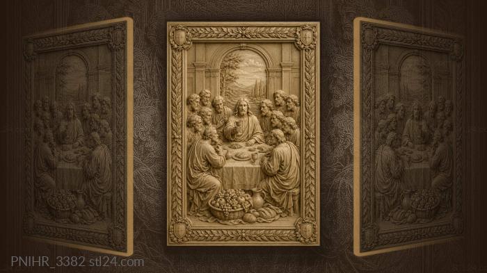 Last supper biblical gathering serene moment 3d STL model