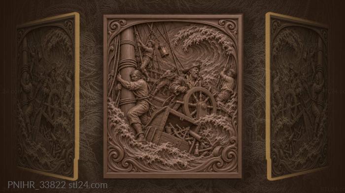 Sailor lashes himself against the maelstrom 3d STL model