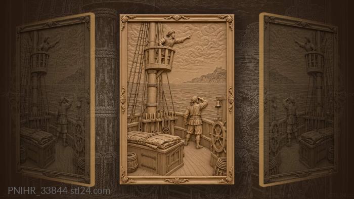 Dawn at sea lookout calling 3d STL model
