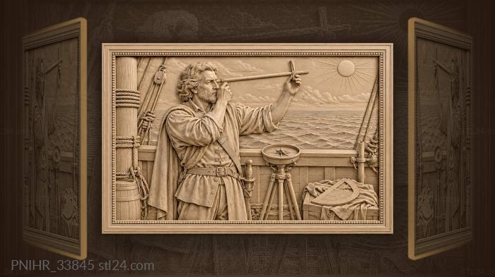 Quadrant aids navigator adjusting cross staff 3d STL model