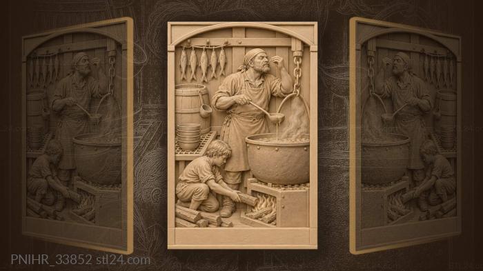 Ship’s cook by deck fire 3d STL model