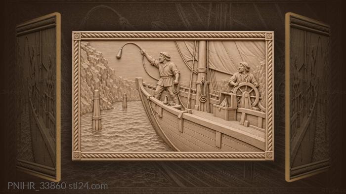 Pilot calls the depths from the bow 3d STL model