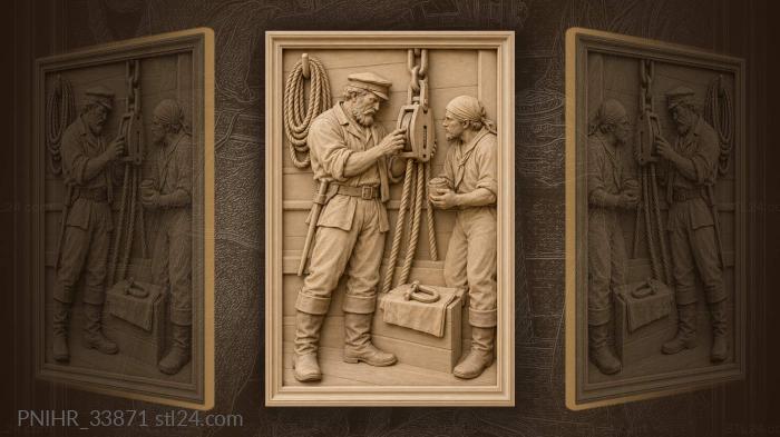 Mate stands ready with the grease pot 3d STL model