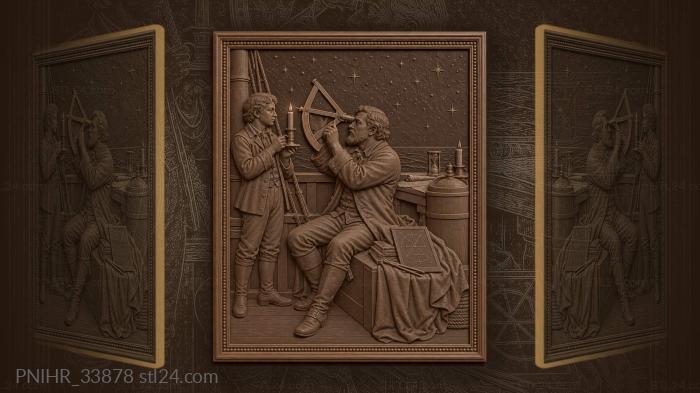 Navigator’s night study with assistant 3d STL model
