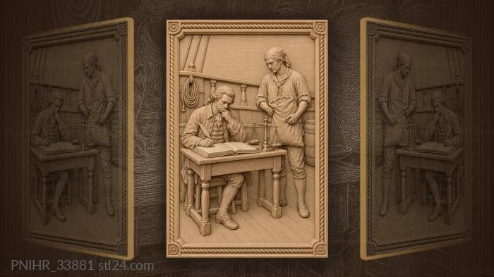Ship’s clerk and inventory of provisions 3d STL model