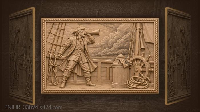 Captain warns of approaching storm 3d STL model