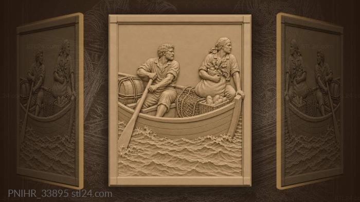 Sailors returning with harvest bounty 3d STL model