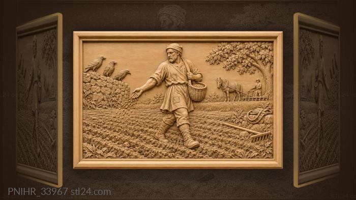 Spring sowing at early dawn 3d STL model