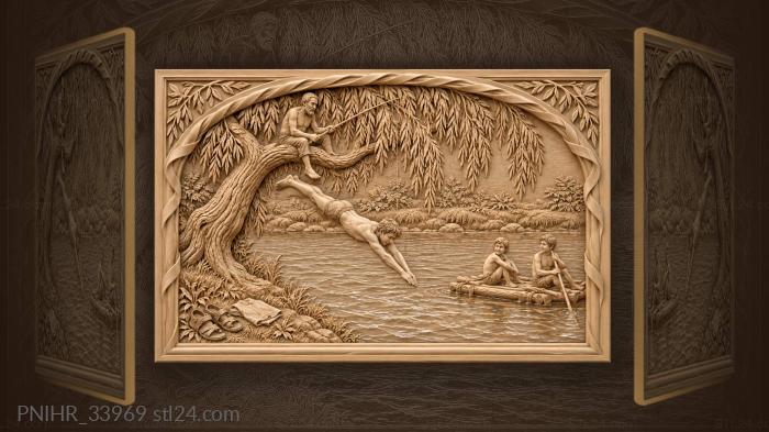 Summer dive by the river 3d STL model