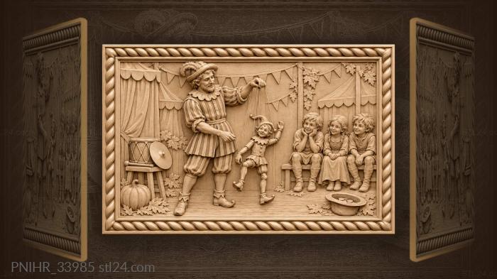 Showman makes his marionette dance 3d STL model