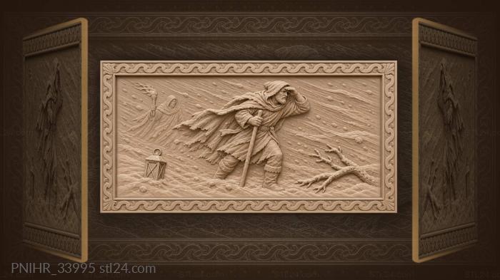 Winter storm lost wanderer guide 3d STL model