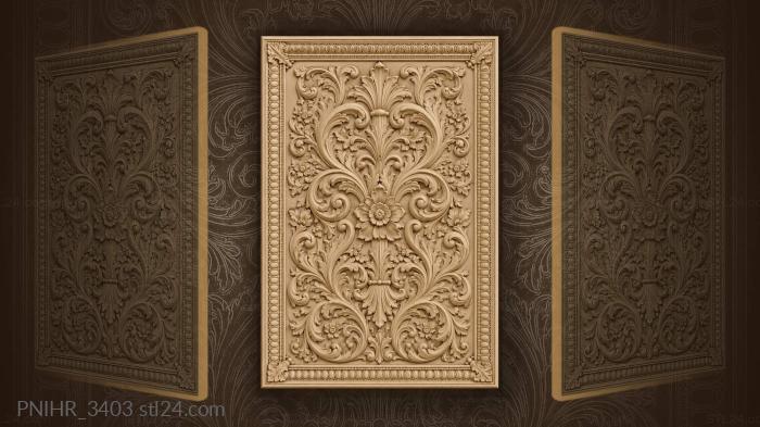 Acanthus embracing the flower at centre 3d STL model