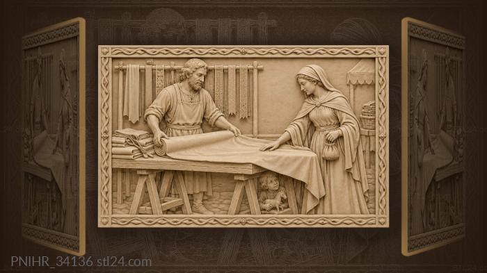 Fair trade linen and playful child 3d STL model