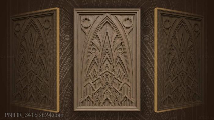 Gothic window geometric repeating pattern 3d STL model