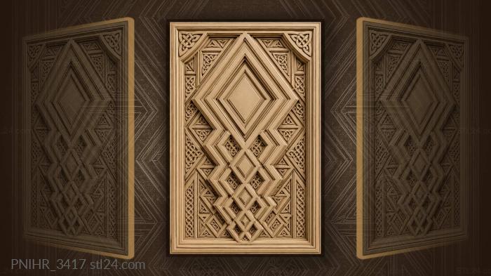 Diamond cascade geometric symmetry design 3d STL model
