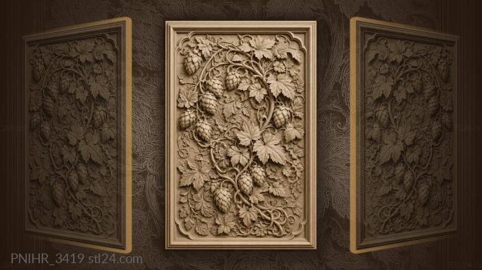 Abundant hop vines lush harvest 3d STL model
