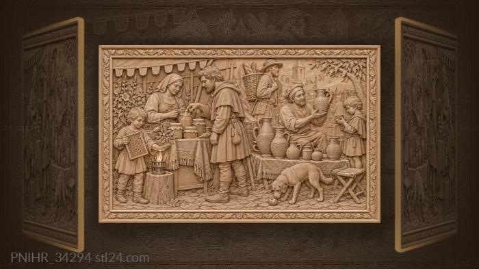 Honey fair with potter and boy 3d STL model