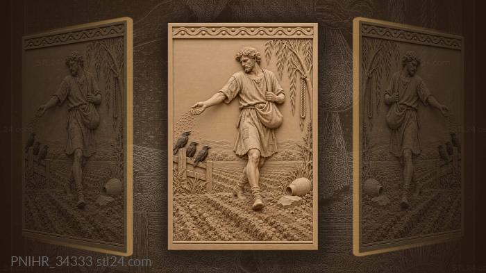 Sower with crows and willow 3d STL model