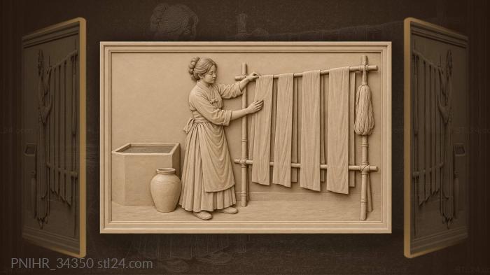 Korean dyer silk dyeing process 3d STL model