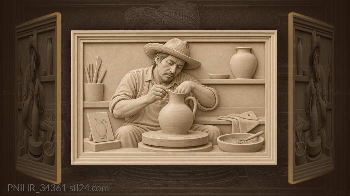 Jug spout pinched following a small sketch 3d STL model