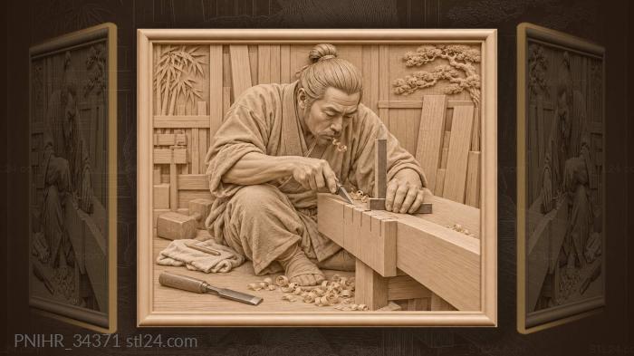 Joiner’s skill dovetail precision work 3d STL model