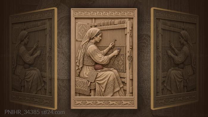 Turkish artisan ties knots with hooked knife 3d STL model
