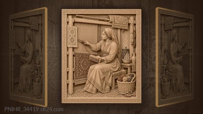 Weaver at the crimson loom 3d STL model