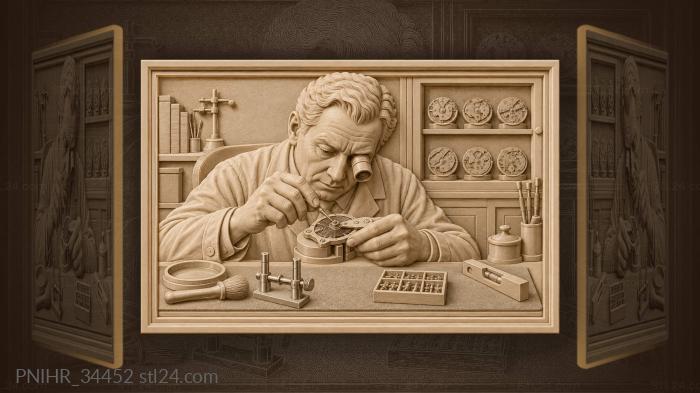 Watchmaker’s precision work delicate details 3d STL model
