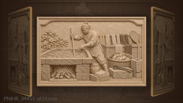 Heating gardenia dye over charcoal 3d STL model