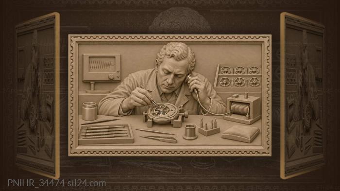 Watchmaker adjusting deck chronometer precision 3d STL model