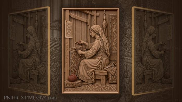 Turkish weaver shuttles and beats new weft 3d STL model