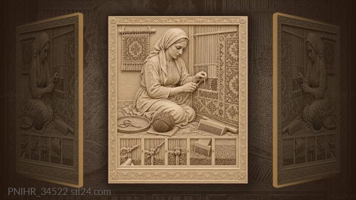 Turkish knotter ties and trims new knots 3d STL model