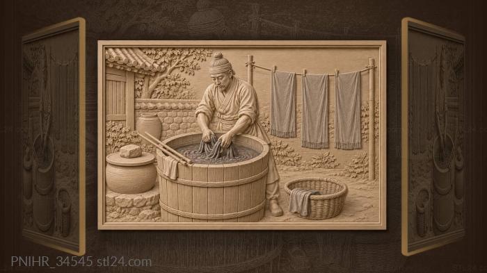 Dyer submerges scarf for a deeper shade 3d STL model