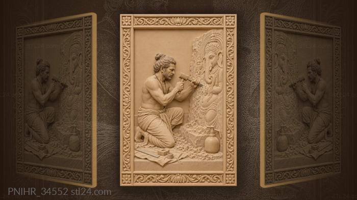 Craftsman clears dust from a high spot 3d STL model