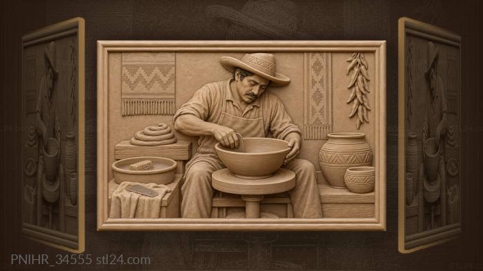 Rib smoothing the inside of a wide bowl 3d STL model