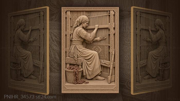 Artisan ties fresh knots then snips excess 3d STL model