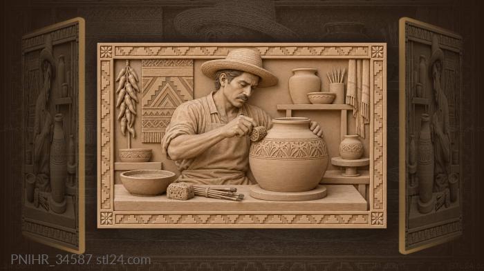 A stamp pressed into the jar 3d STL model