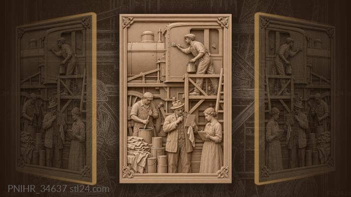 Painting the locomotive a fresh coat 3d STL model