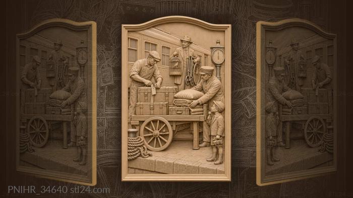 Station hustle and bustle travel 3d STL model